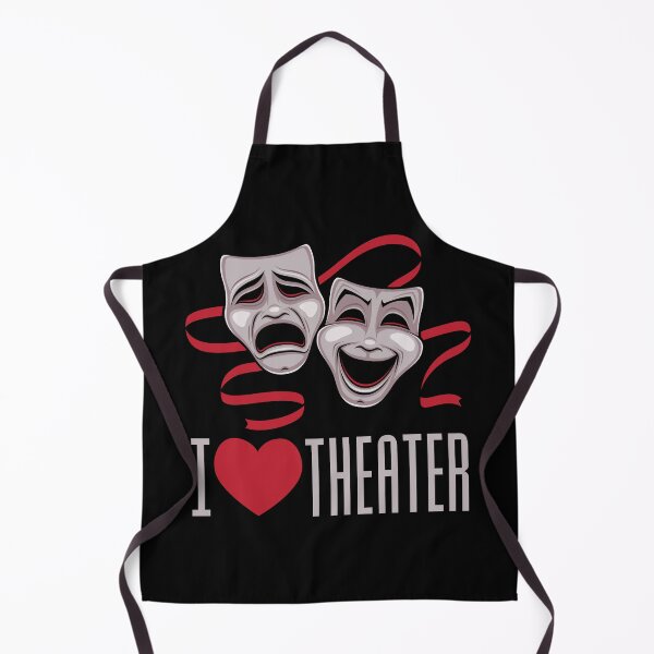 Item preview, I Love Theater Comedy And Tragedy Masks designed and sold by fizzgig.