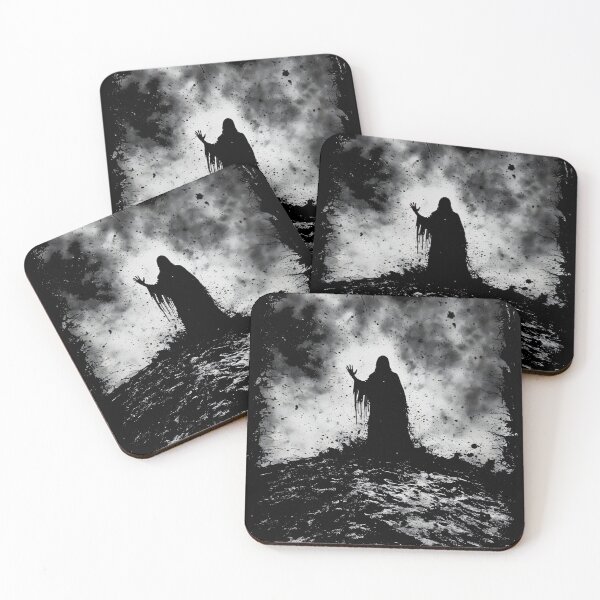 Item preview, Summoner Silhouette Dark Gothic Ritual Art (BLACK) designed and sold by MorbidDreams.