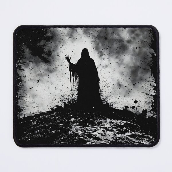 Item preview, Summoner Silhouette Dark Gothic Ritual Art (BLACK) designed and sold by MorbidDreams.