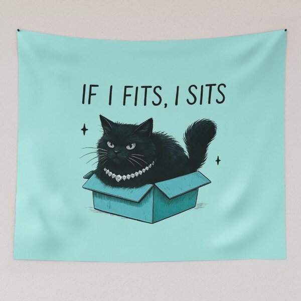 Item preview, If i fits, i sits designed and sold by seahorse crossing.