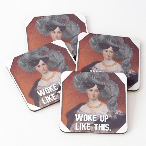 Item preview, Woke up like this. Funny design, 19th century painting designed and sold by TaylorDelGaga.