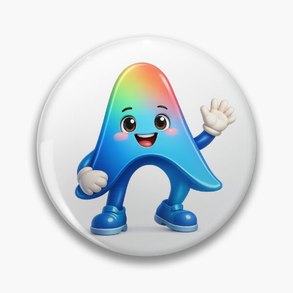 Item preview, Cute Rainbow Mascot Antigravity designed and sold by fritz-10signer.