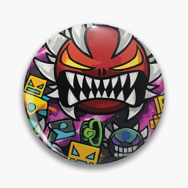 Item preview, Icon Geometry Dash With Demon designed and sold by eyllismerch.