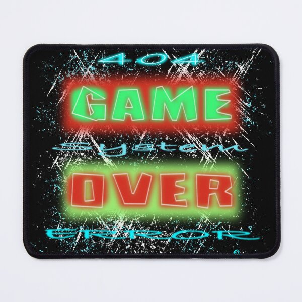 Item preview, Game over, retro Gaming system error design designed and sold by Durry Up.