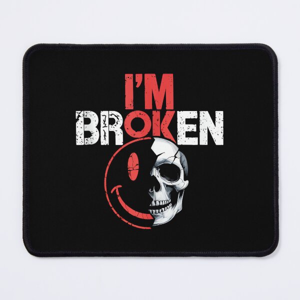 Item preview, I'm Ok I'm Broken Tshirt Invisible Illness Mental Health designed and sold by CherylCGarrison.