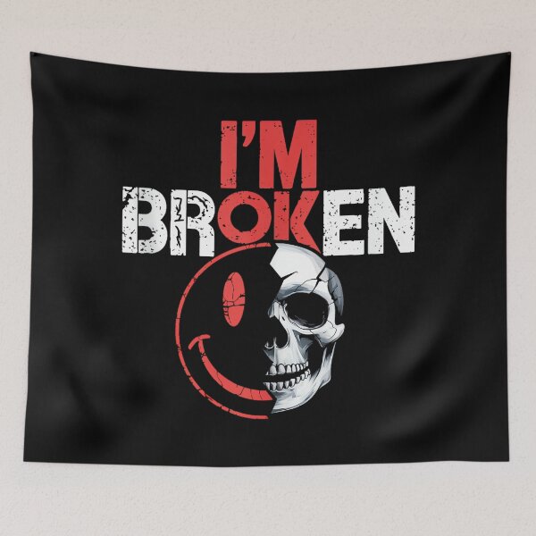 Item preview, I'm Ok I'm Broken Tshirt Invisible Illness Mental Health designed and sold by CherylCGarrison.