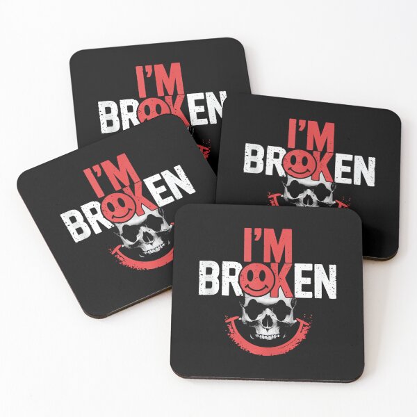 Item preview, I'm Ok I'm Broken Tshirt Invisible Illness Mental Health designed and sold by CherylCGarrison.