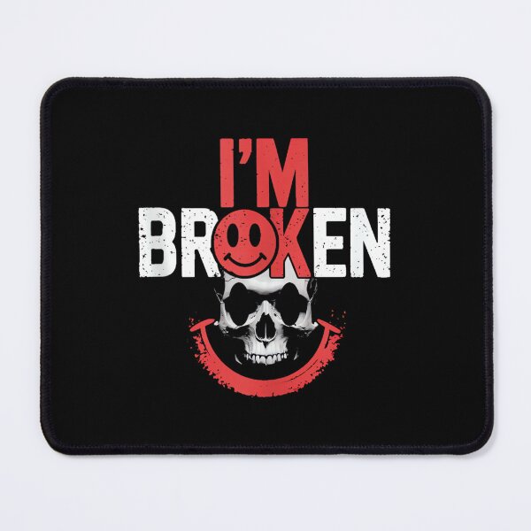Item preview, I'm Ok I'm Broken Tshirt Invisible Illness Mental Health designed and sold by CherylCGarrison.
