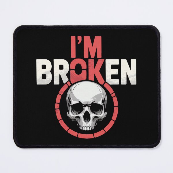 Item preview, I'm Ok I'm Broken Tshirt Invisible Illness Mental Health designed and sold by CherylCGarrison.