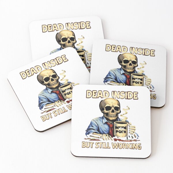Item preview, Dead Inside Office Worker Vintage Illustration designed and sold by NoriudaR.