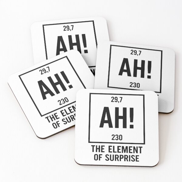 Item preview, Project Hail Mary AH! Element of Surprise Ryland Grace Red Chemistry Joke Tee 2 designed and sold by WatercolourferS.