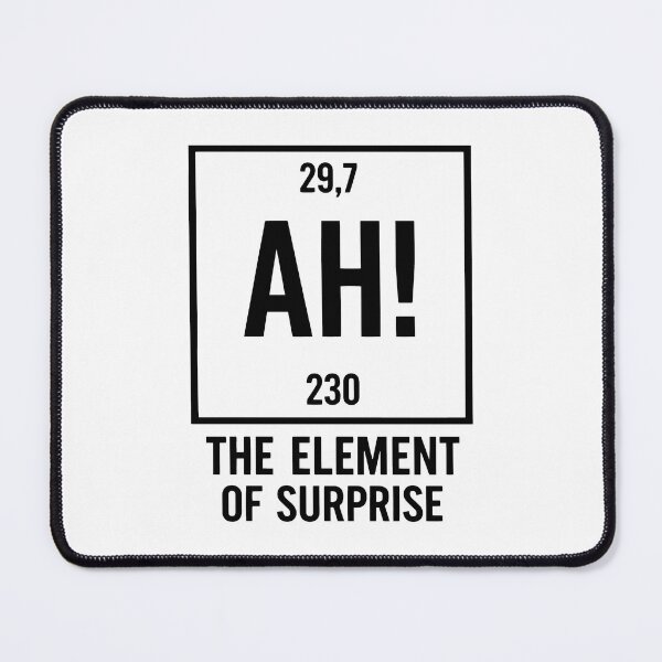 Item preview, Project Hail Mary AH! Element of Surprise Ryland Grace Red Chemistry Joke Tee 2 designed and sold by WatercolourferS.