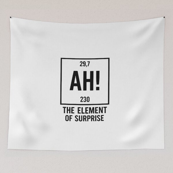 Item preview, Project Hail Mary AH! Element of Surprise Ryland Grace Red Chemistry Joke Tee 2 designed and sold by WatercolourferS.