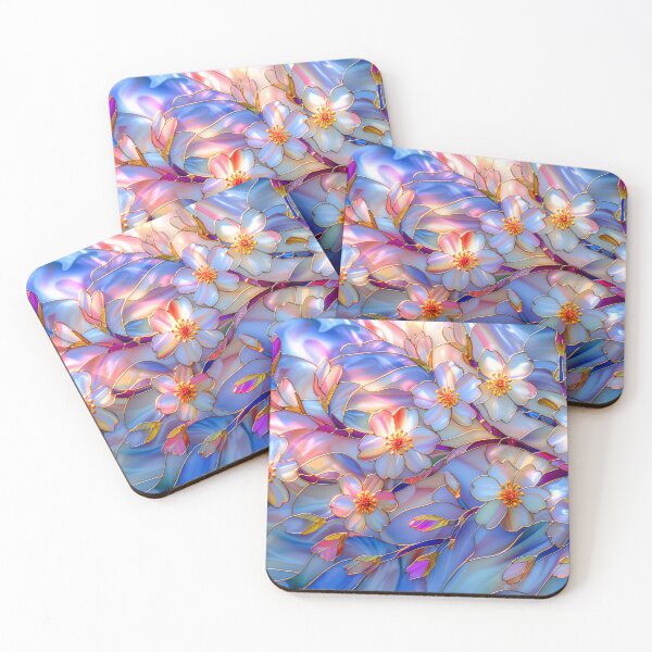 Item preview, Cherry blossom Stained Glass Art designed and sold by MargaretWiktor.