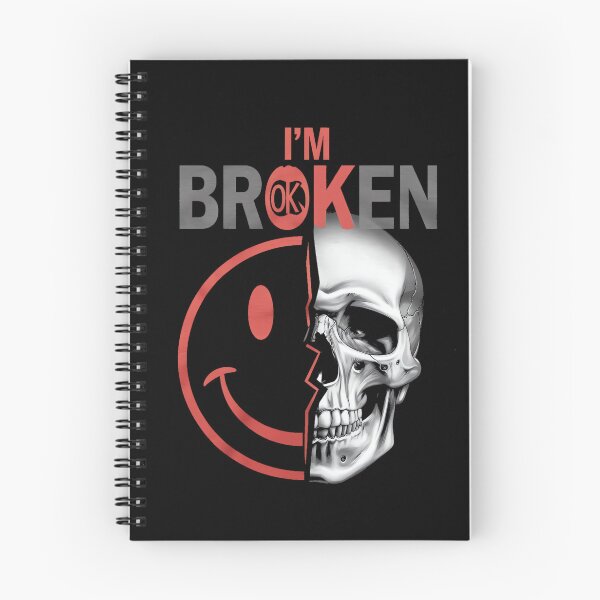 Item preview, I'm Ok I'm Broken Tshirt Invisible Illness Mental Health designed and sold by CherylCGarrison.