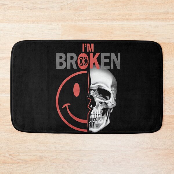 Item preview, I'm Ok I'm Broken Tshirt Invisible Illness Mental Health designed and sold by CherylCGarrison.