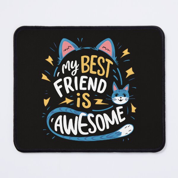Item preview, Cute kitty insipration best friend quote designed and sold by madevdine.