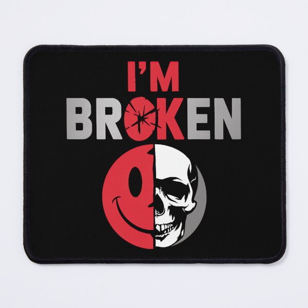 Item preview, I'm Ok I'm Broken Tshirt Invisible Illness Mental Health designed and sold by CherylCGarrison.