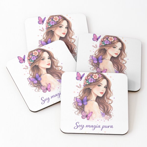 Item preview, I Am Pure Magic - Floral Woman with Butterflies designed and sold by Skully-Studio.