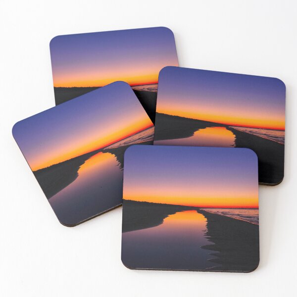 Item preview, Deep Twilight Horizon - Minimalist Ocean Sunset Reflection designed and sold by Kainicram.