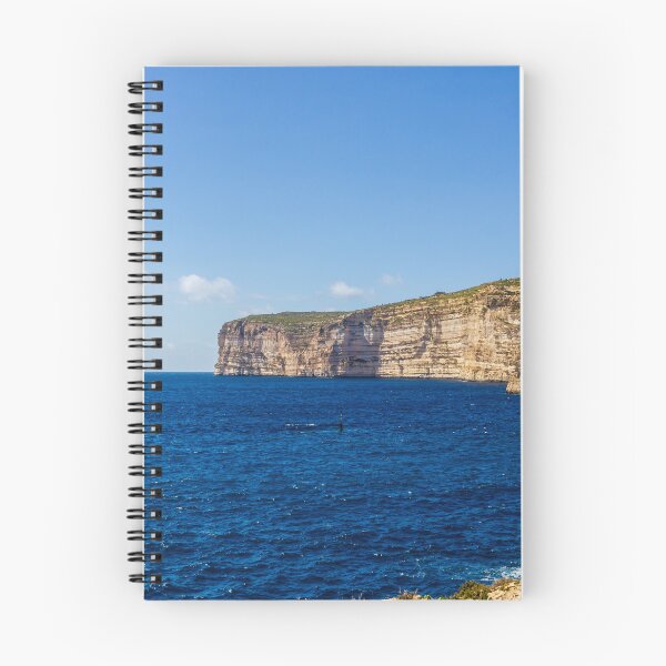 Item preview, Dramatic Limestone Cliffs Over Deep Blue Sea Along A Sunny Coastal Horizon designed and sold by Nmallia.