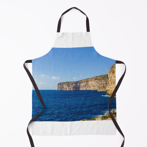 Item preview, Dramatic Limestone Cliffs Over Deep Blue Sea Along A Sunny Coastal Horizon designed and sold by Nmallia.