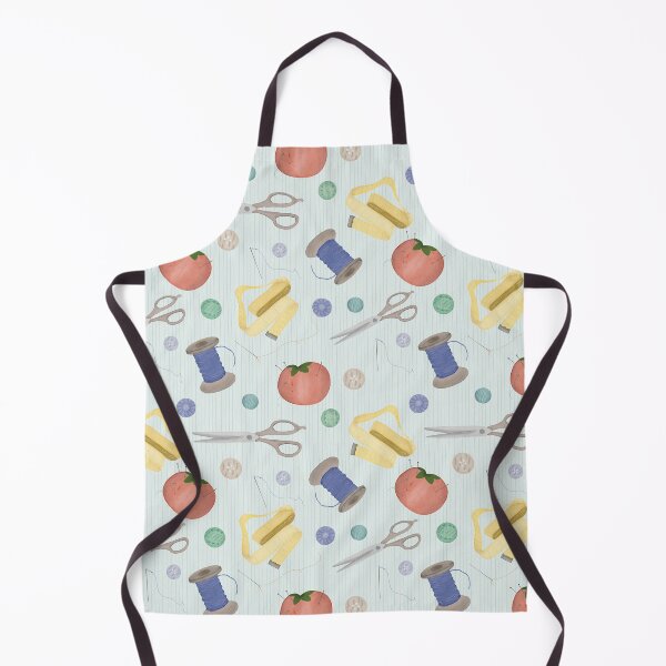 Item preview, Vintage Watercolor Sewing Kit Seamless Pattern designed and sold by Seamlessly Buffalo.