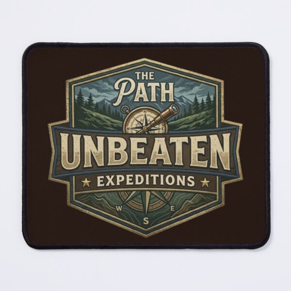 Item preview, Adventure Emblem – Vintage Expedition Badge designed and sold by Dogandesighn.