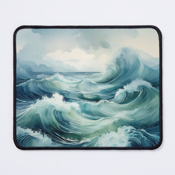 Item preview, Crashing Ocean Waves and Seagulls designed and sold by SalonOfArt.
