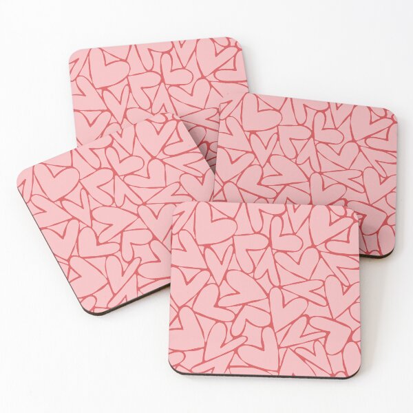 Item preview, Valentine Pink · Hearts on hearts designed and sold by dacoparo.