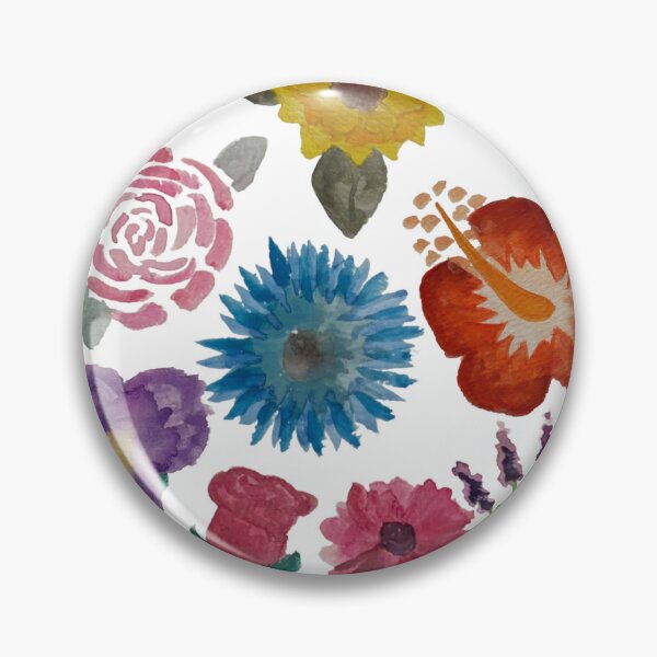Item preview, Rainbow Watercolor Handpainted Flowers Aesthetic designed and sold by FWWatercolorCo.