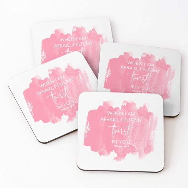 Item preview, Psalm 56:3 Trust Christian Watercolor Art designed and sold by Our Bible Journey.