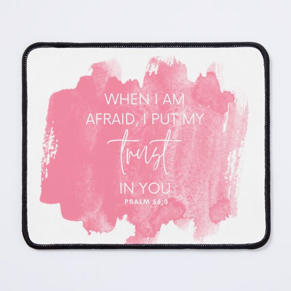 Item preview, Psalm 56:3 Trust Christian Watercolor Art designed and sold by Our Bible Journey.