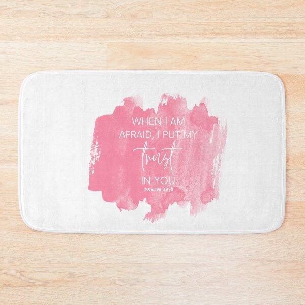 Item preview, Psalm 56:3 Trust Christian Watercolor Art designed and sold by Our Bible Journey.