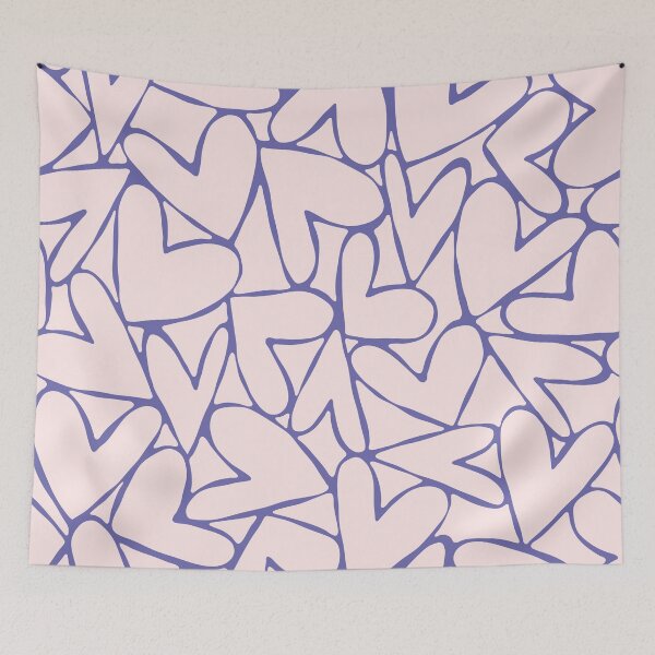 Item preview, Valentine Blue · Hearts on hearts designed and sold by dacoparo.