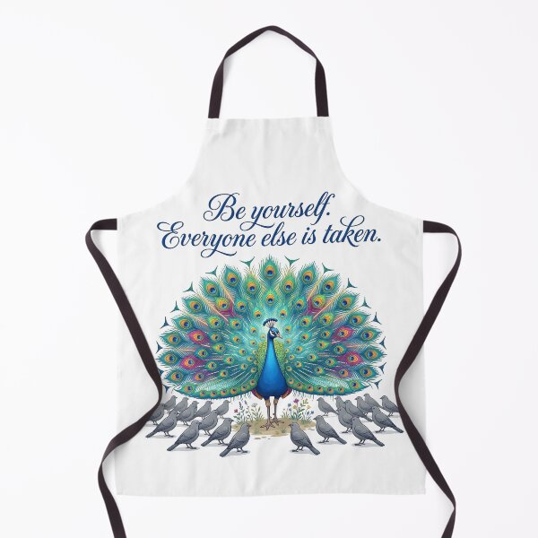 Item preview, be yourself, peacock design, peacock lovers, colorful peacock designed and sold by TrueArtVibes.
