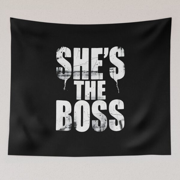 Item preview, She's The Boss Grungy Street Art Graphic designed and sold by TshirtsOnline-.