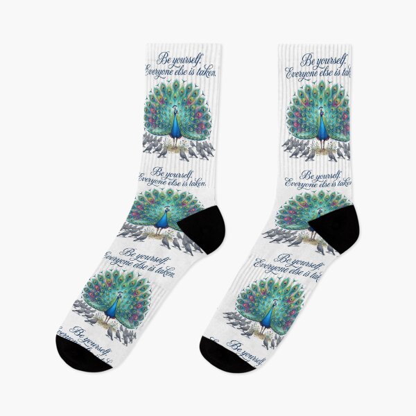 Item preview, be yourself, peacock design, peacock lovers, colorful peacock designed and sold by TrueArtVibes.