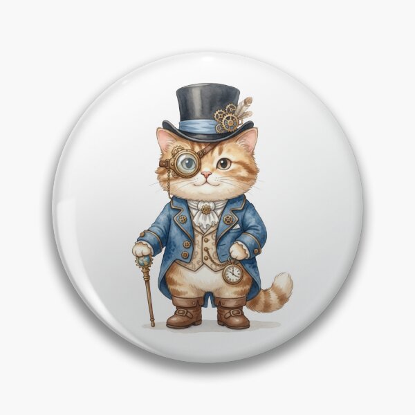 Item preview, Steampunk Cat Gentleman | Dapper Tabby in Victorian Attire designed and sold by AllaMashycheva.