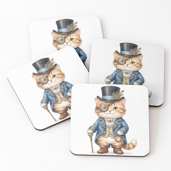 Item preview, Steampunk Cat Gentleman | Dapper Tabby in Victorian Attire designed and sold by AllaMashycheva.