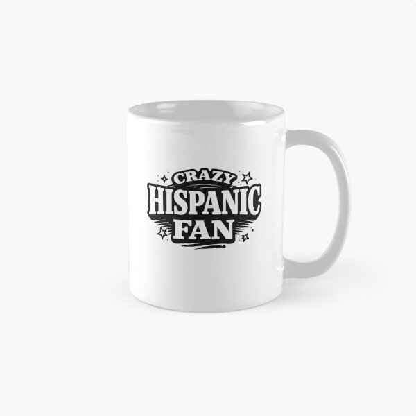 Item preview, Crazy Hispanic Fan – Funny Latino Pride Typography Design designed and sold by Designs That Speak ✨.