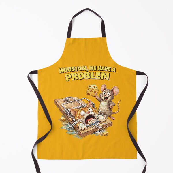 Item preview, Mouse Caught Cat Houston We Have a Problem Sticker – Funny Role Reversal Animal Trap Art designed and sold by Felixuss.