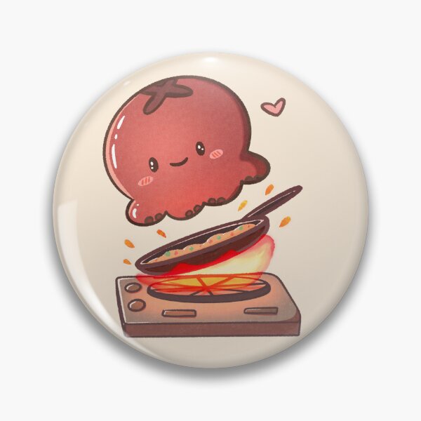 Item preview, Kawaii Grilled Octopus with Fried Rice - Silly Cute Tako designed and sold by ShyHomebodyClub.