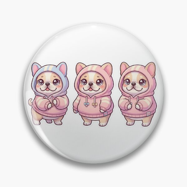 Item preview, Kawaii Hoodie Dog Sticker | Cute Cartoon Puppy designed and sold by SainiArt19.