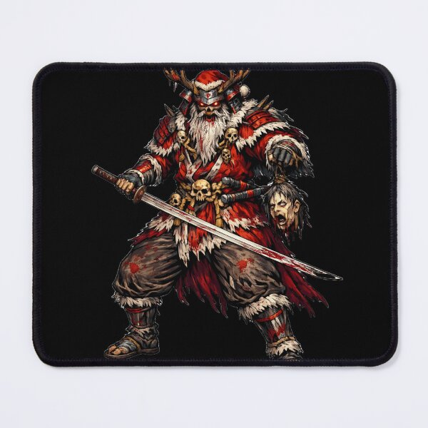 Item preview, Horror Samurai Santa – Dark Christmas Warrior Illustration designed and sold by Sonic Nova Studios.