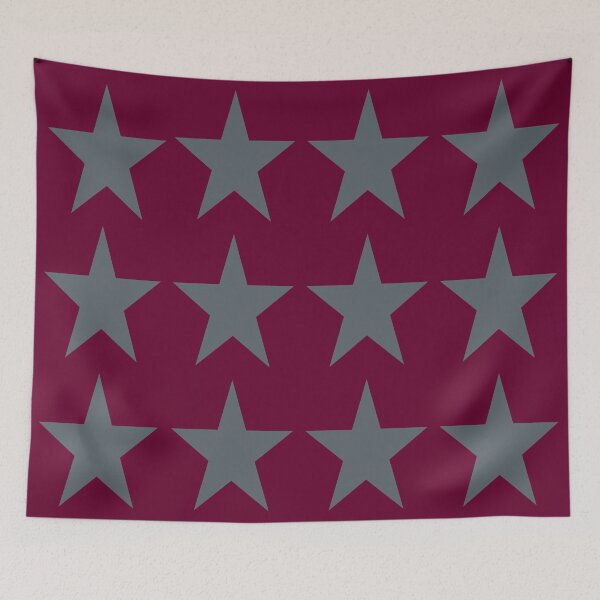 Item preview, Large SLATE GREY and BURGUNDY Red STARS  designed and sold by RachelMacht.