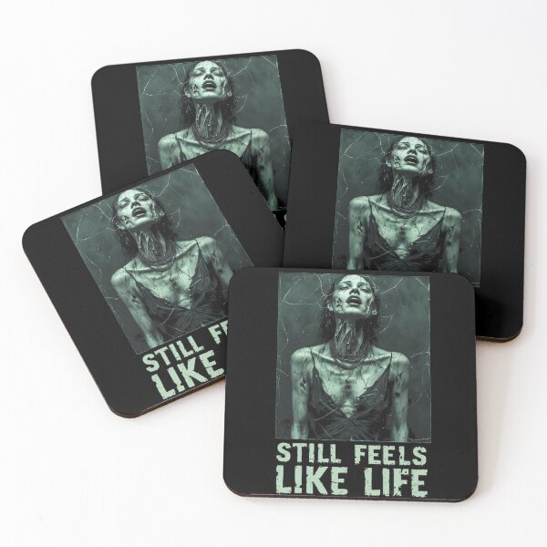 Item preview, Undead Woman – Still Feels Like Life Horror Art (BLACK) designed and sold by MorbidDreams.