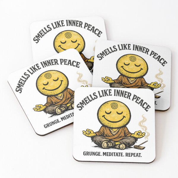 Item preview, Grunge Zen Smiley Inner Peace Meditation designed and sold by Dresut.