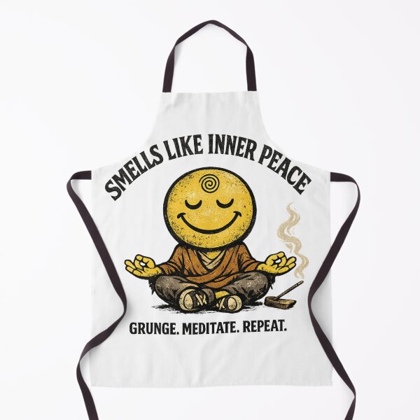 Item preview, Grunge Zen Smiley Inner Peace Meditation designed and sold by Dresut.