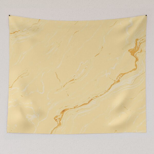 Item preview, Light Canary Baby Yellow Cream Marble Design Pattern designed and sold by burbankdesigns.